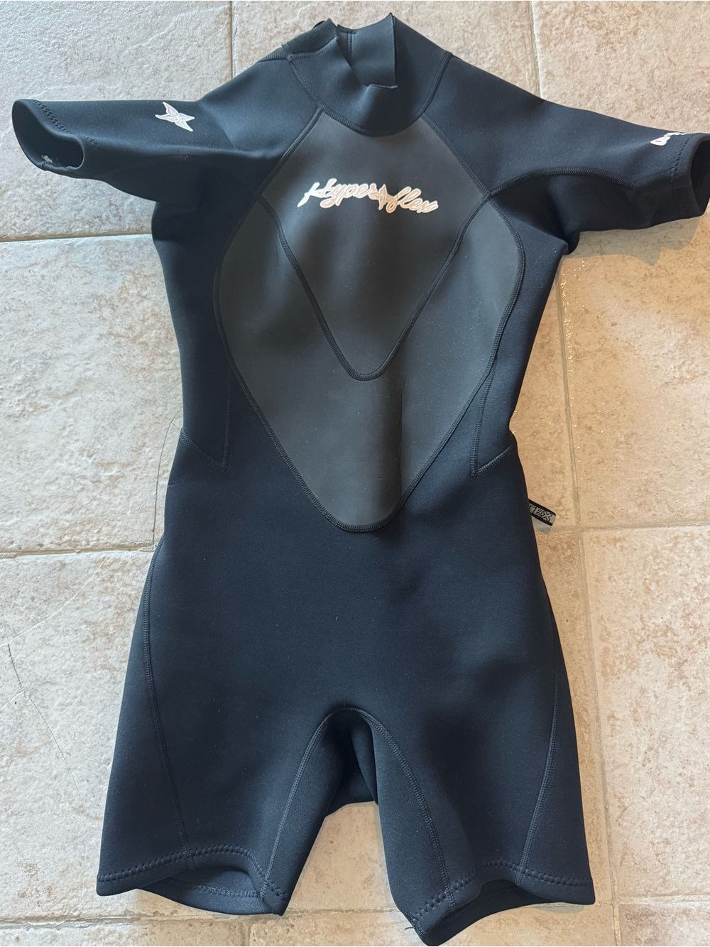 Women’s Black Short Sleeve Swim Rashguard Suit